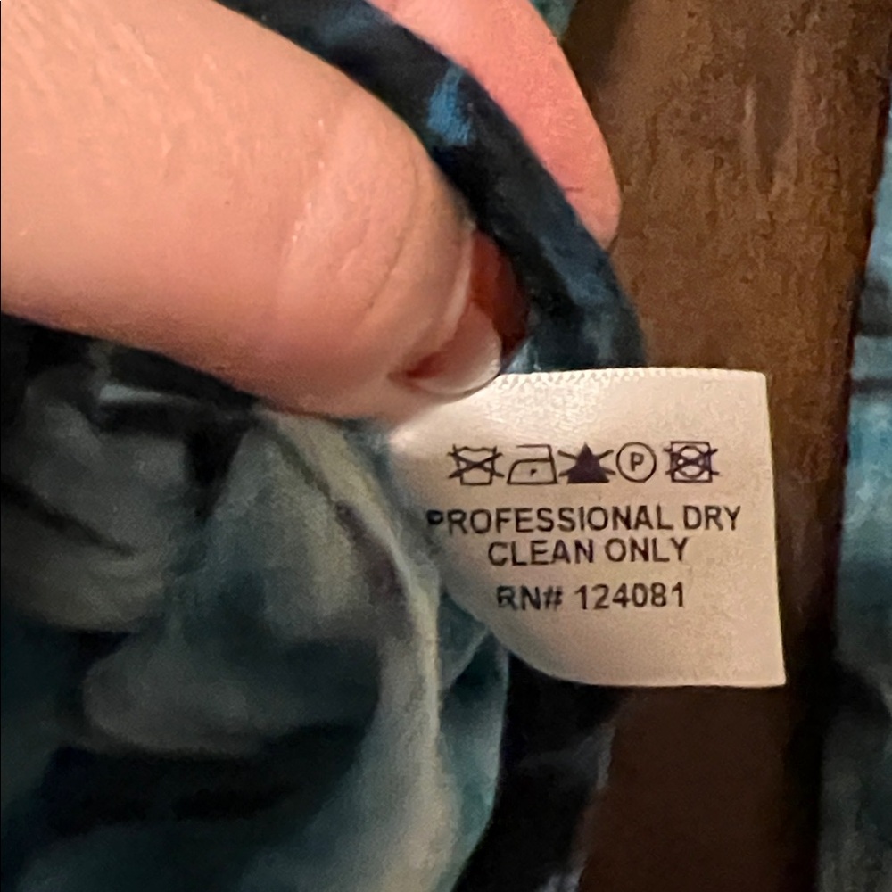 Proenza Schouler Black and Blue Tie Dye Long Sleeve Cotton Top, Sz M - Picture 4 of 4
